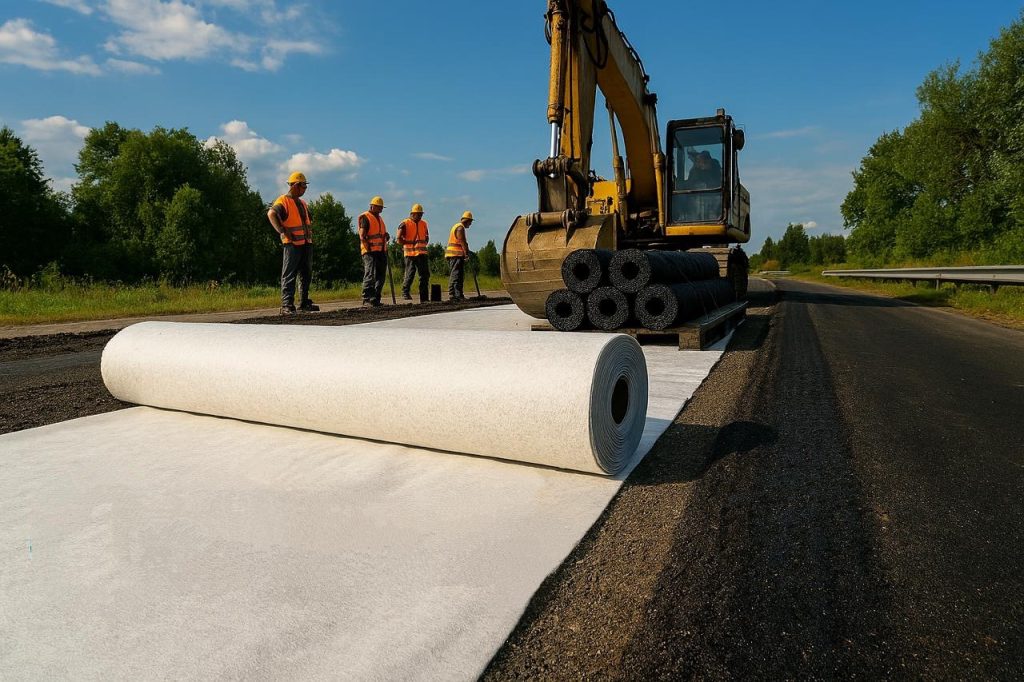 Geotextil para carreteras